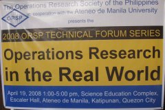 2008 ORSP Technical Forum Series @ Ateneo De Manila University